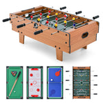 GYMAX 4 in 1 Multi Game Table 32" Combo Game Table Set Includes Foosball