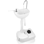 Gymax Portable Wash Sink, Camping Sink with Towel Holder and Soap Dispenser, for Outdoor Camping