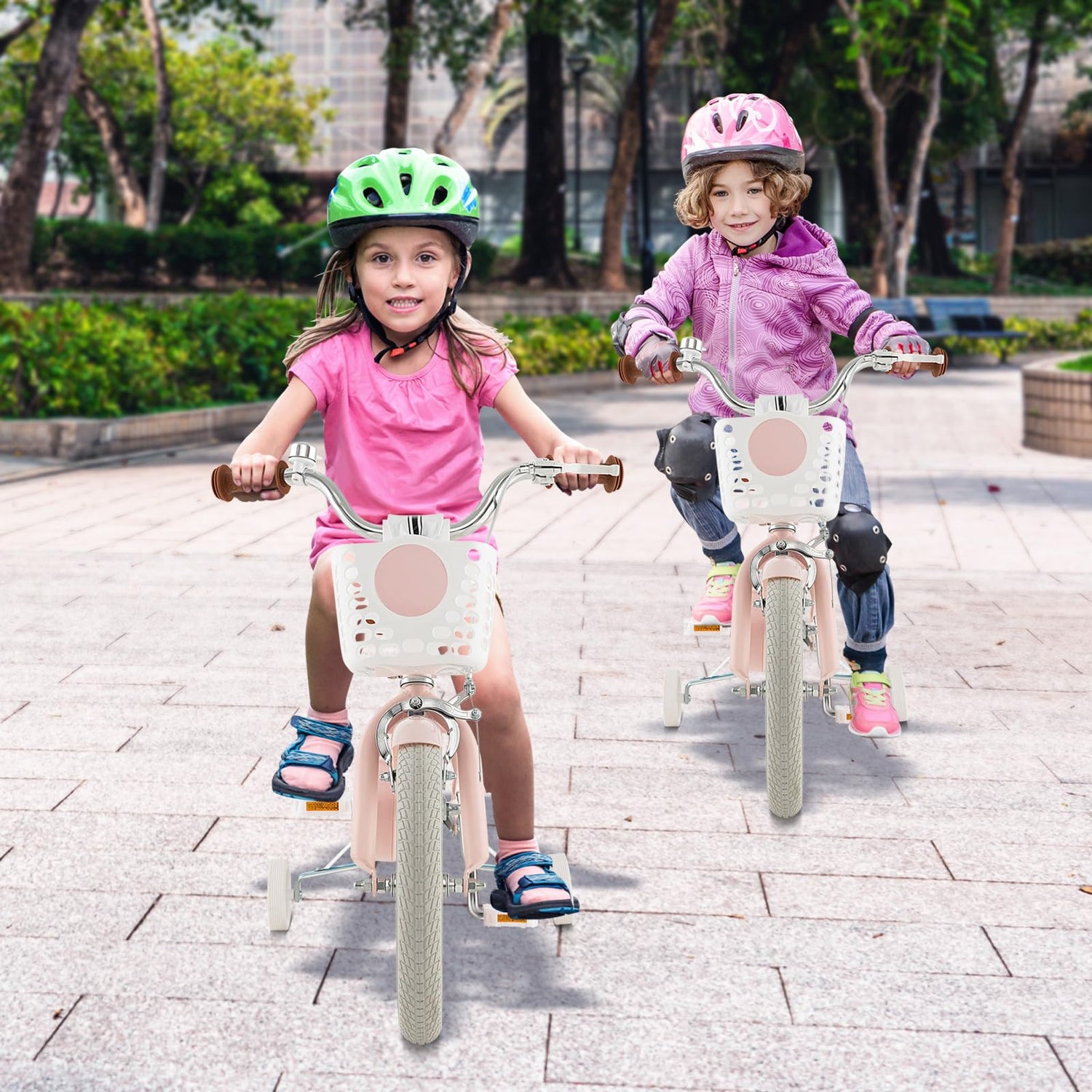 GYMAX Kids Bike for Boys & Girls Aged 3-8 Years, 14/16/18 Inches Children Bicycle w/Training Wheels