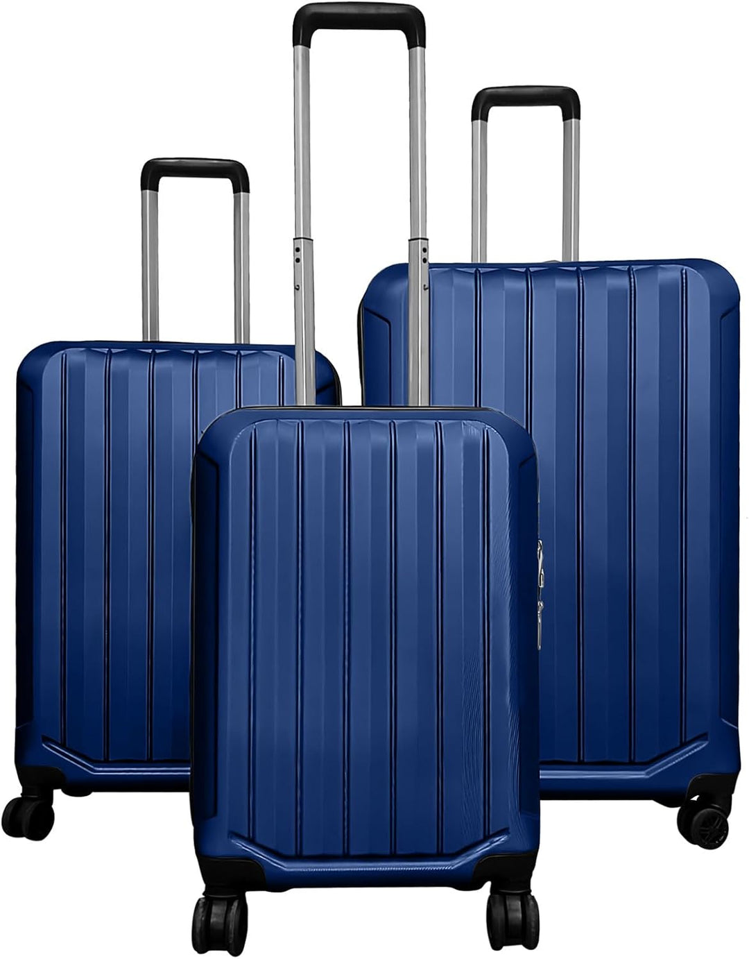 GYMAX Luggage Sets 3 Pieces Hardside Luggage Set (20/24/28 Inch) Lightweight with 3-Digital Lock