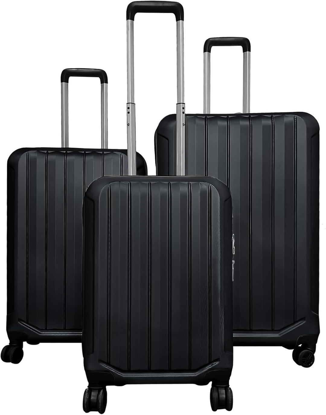 GYMAX Luggage Sets 3 Pieces Hardside Luggage Set (20/24/28 Inch) Lightweight with 3-Digital Lock