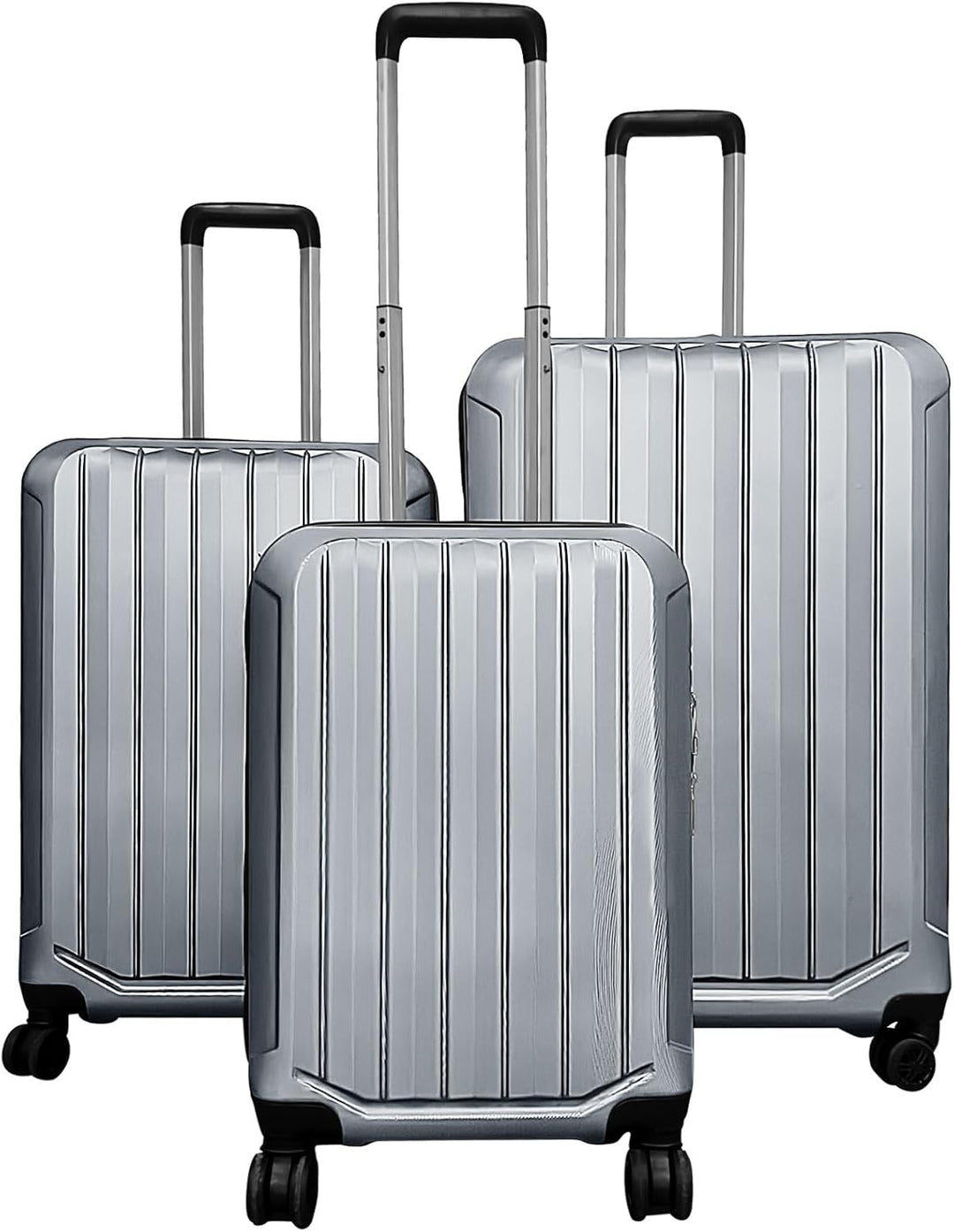 GYMAX Luggage Sets 3 Pieces Hardside Luggage Set (20/24/28 Inch) Lightweight with 3-Digital Lock