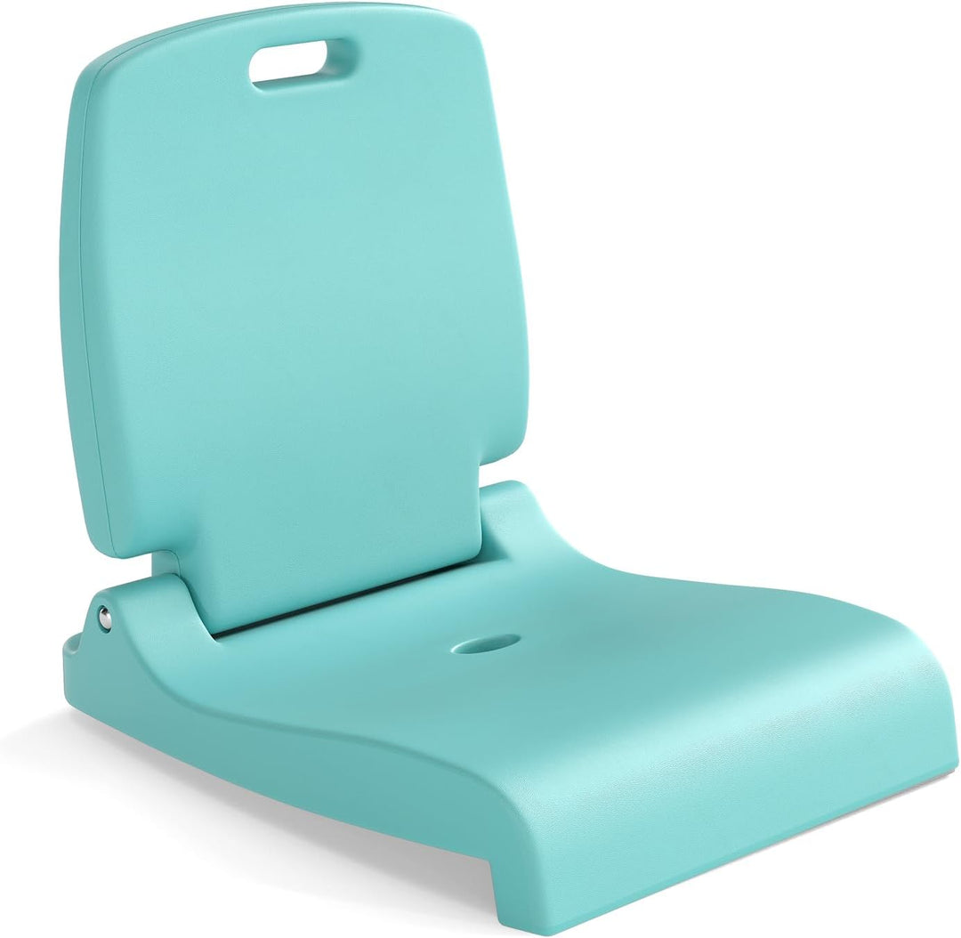 GYMAX Foldable Poolside Chairs for Edge of Pool Portable Pool Chair with Handle