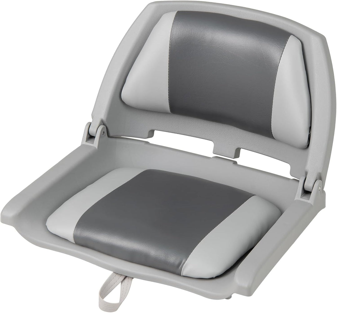 GYMAX Boat Seats 1/2 Pack Folding Low Back Fishing Boat Seat
