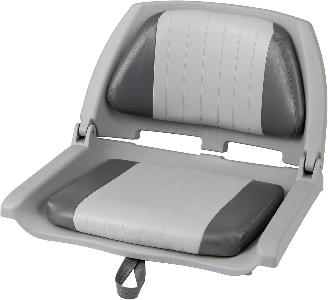 GYMAX Boat Seats 1/2 Pack Folding Low Back Fishing Boat Seat