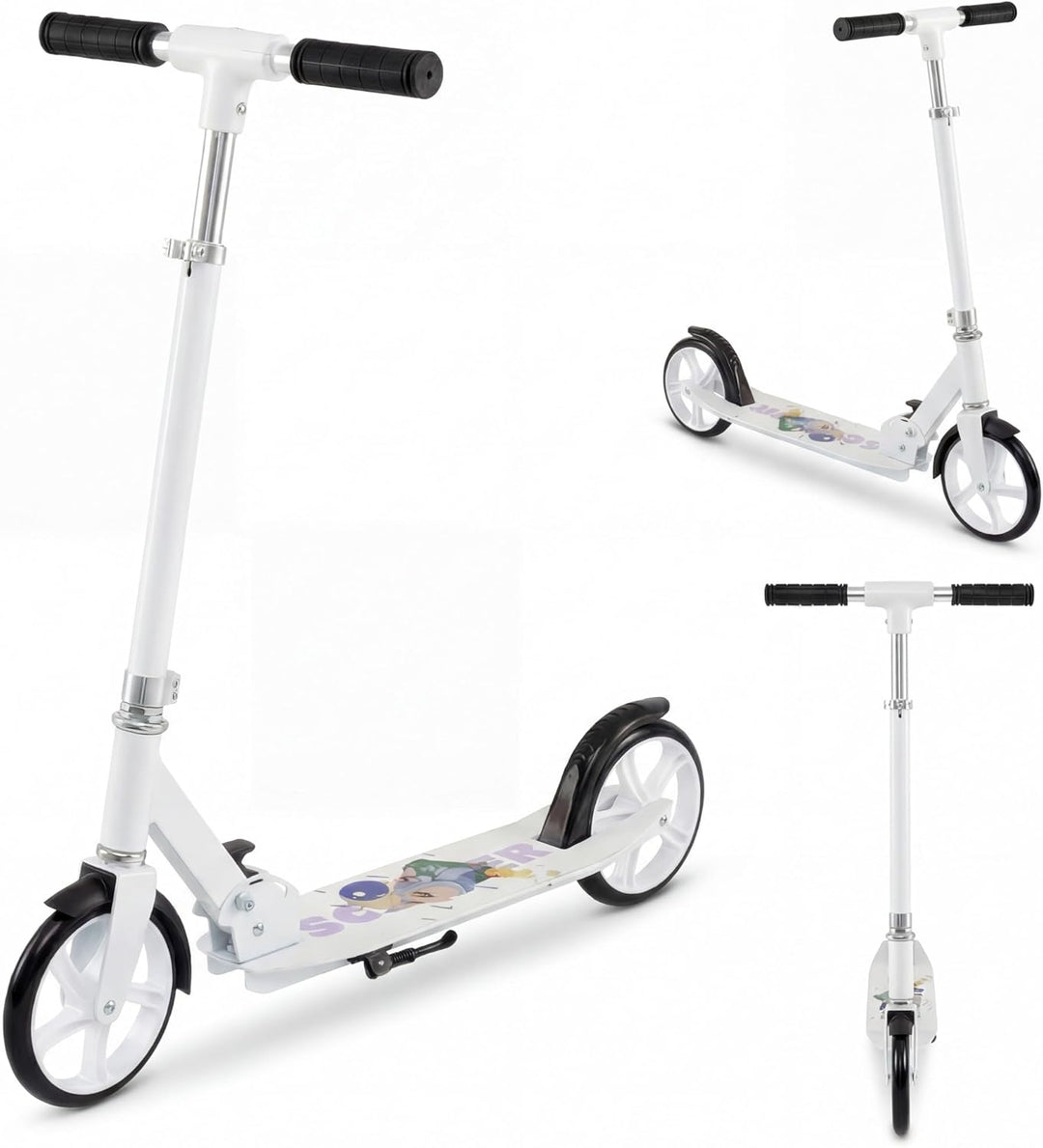 GYMAX Scooter for Kids 8+ Teens & Adults 220LBS Folding Kick Scooters
