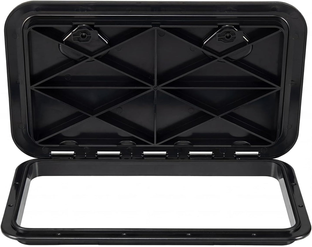 GYMAX Boat Hatch 24" x 14" Marine Deck Access Hatch & Lid with 180 Degree Lid Hinge