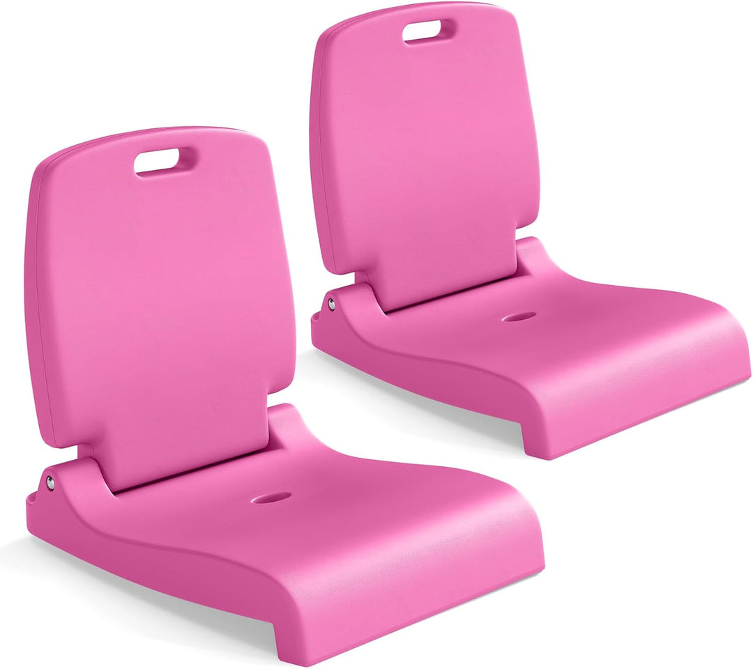 GYMAX Foldable Poolside Chairs for Edge of Pool Portable Pool Chair with Handle