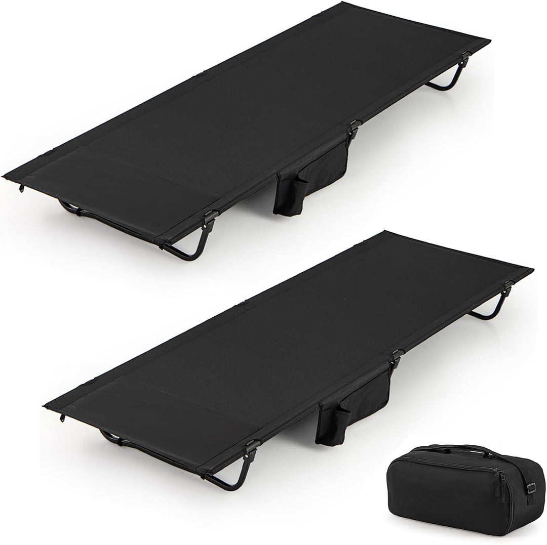 GYMAX Ultralight Camping Cot for Adults Portable Folding Camping Bed