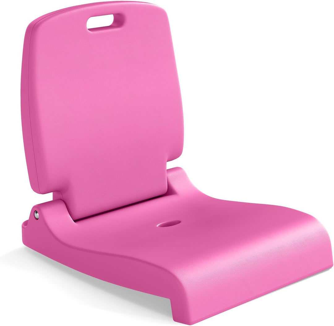GYMAX Foldable Poolside Chairs for Edge of Pool Portable Pool Chair with Handle