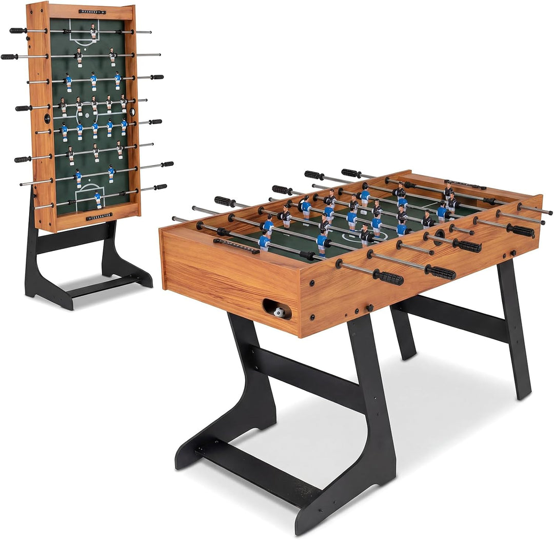 GYMAX 48 Inch Folding Foosball Table with 2 Balls