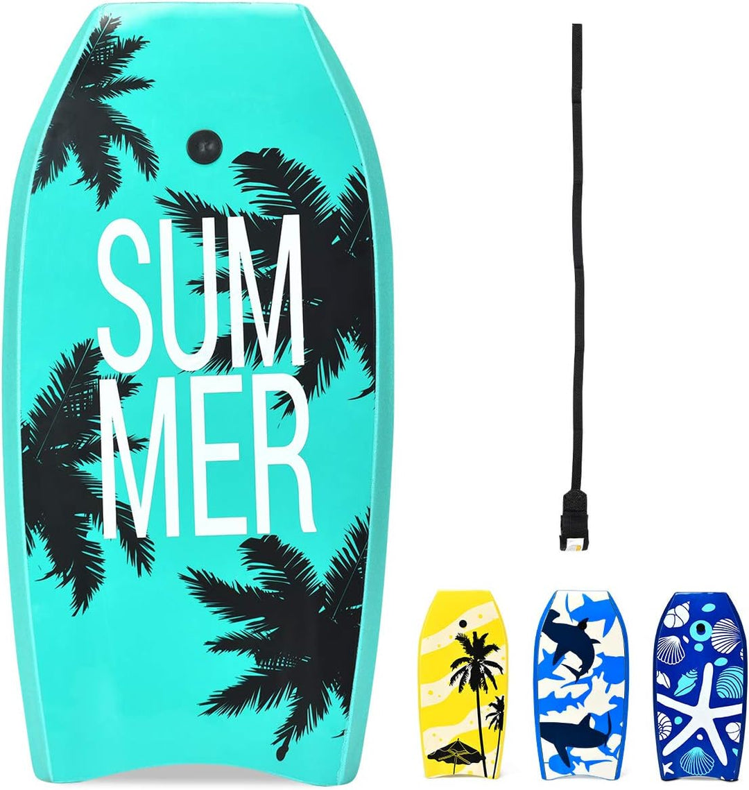 GYMAX 33"/37"/41" Body Board with EPS Foam Core Boogie Boards for Beach