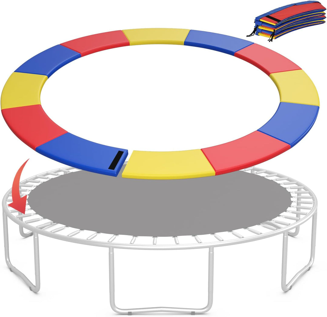GYMAX Trampoline Spring Cover Universal 8/10/12/14/15/16FT Trampoline Pads