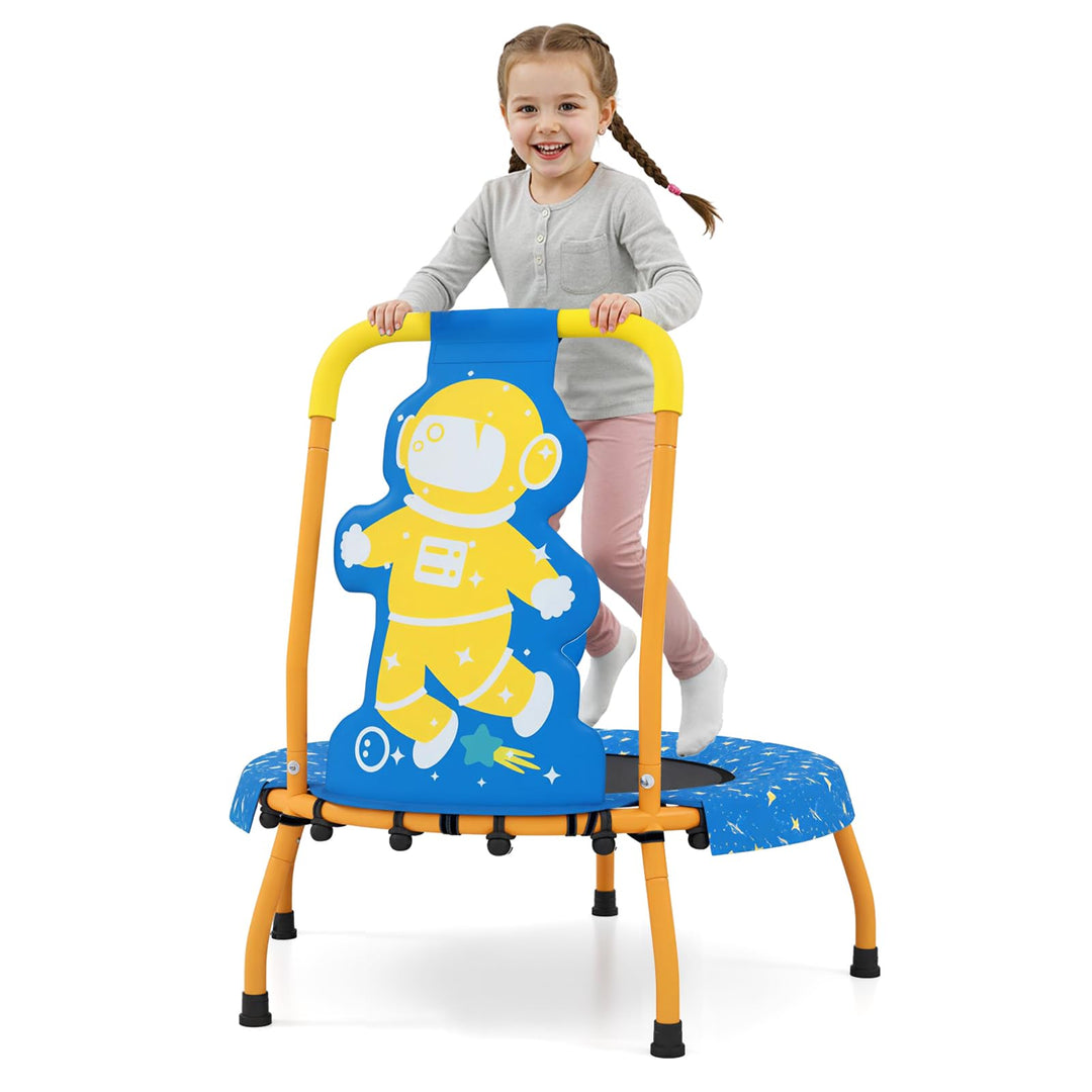 Toddler Trampoline ASTM Certified Mini Kids Trampoline with Foam Padded