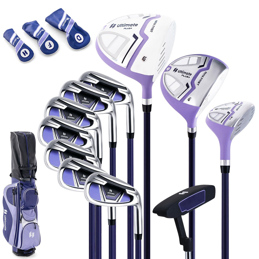 GYMAX Women Golf Clubs, 16PCS Right Handed Golf Set Includes Graphite 460CC Driver
