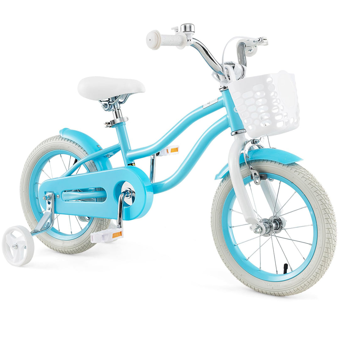 GYMAX Kids Bike for Boys & Girls Aged 3-8 Years, 14/16/18 Inches Children Bicycle w/Training Wheels