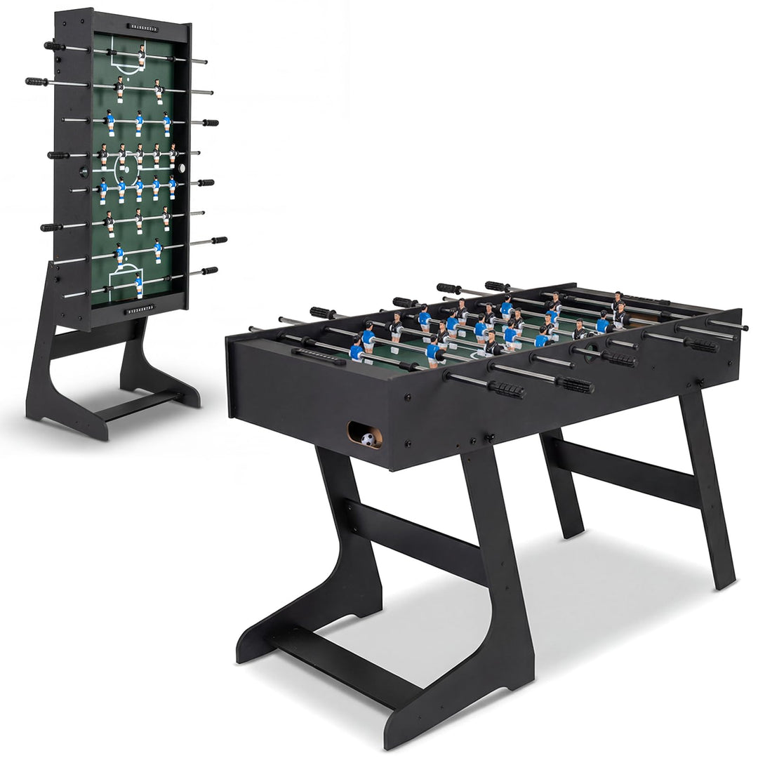 GYMAX 48 Inch Folding Foosball Table with 2 Balls