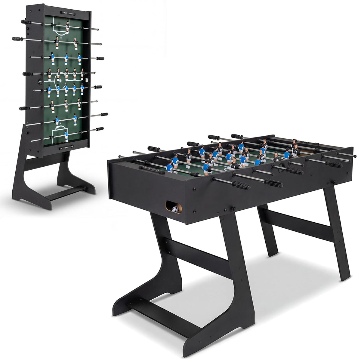 GYMAX 48 Inch Folding Foosball Table with 2 Balls