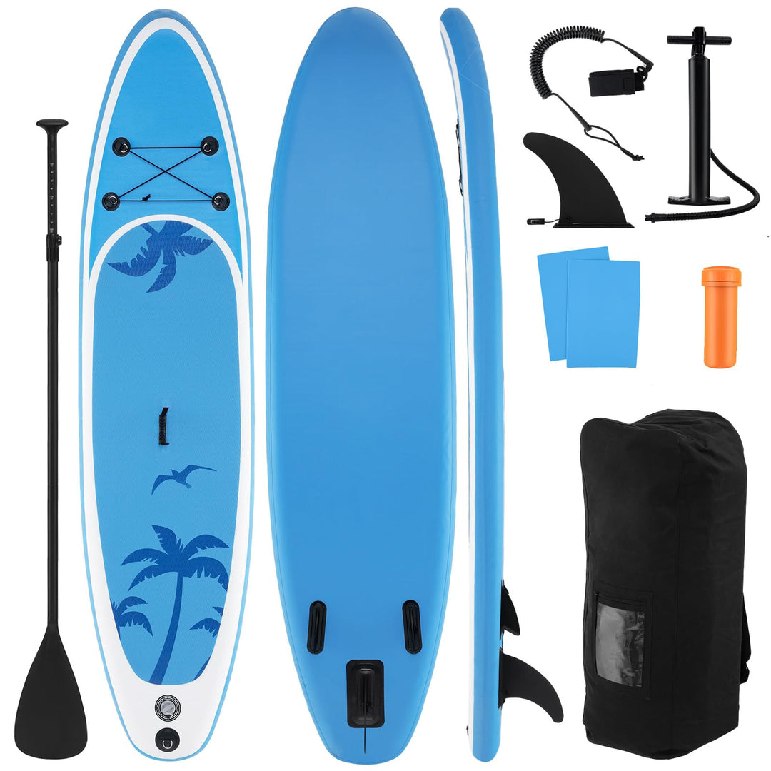 GYMAX Paddle Board, 9.8'/10'/11' x 6" Inflatable Stand Up Paddle Board with SUP Accessories