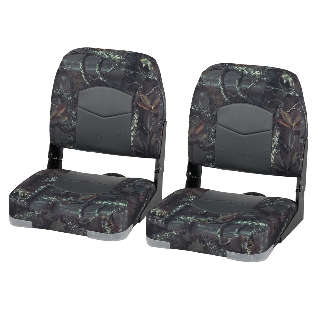 GYMAX Boat Seats Fold-Down Captain Chairs