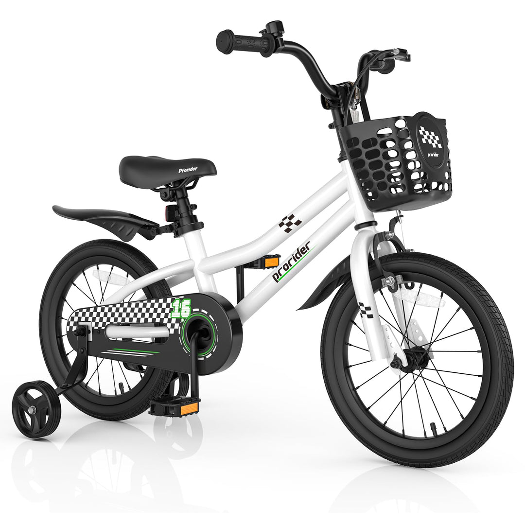 GYMAX 14”/16"/18" Kids Bike for 3-5/4-7/4-8 Years, Childrens Bicycle w/Removable Training Wheels