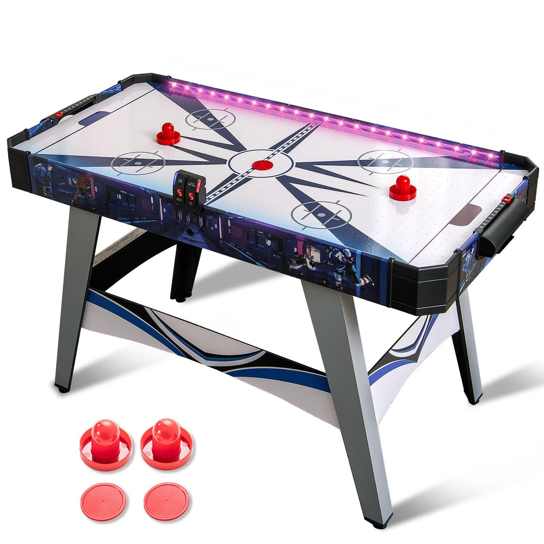 GYMAX Air Hockey Table 54 Inch Arcade Style Air Hockey Game Table