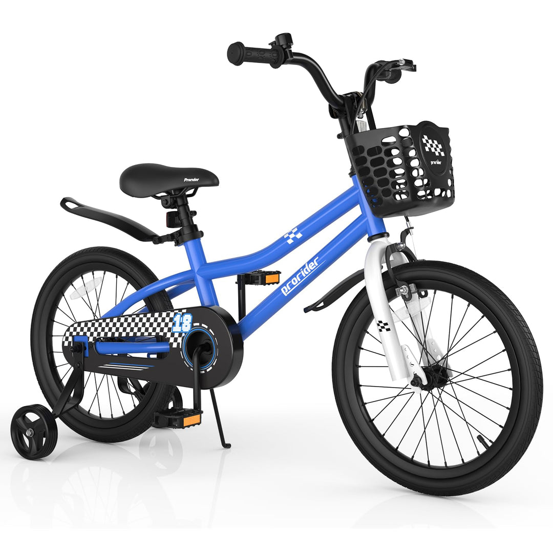 GYMAX 14”/16"/18" Kids Bike for 3-5/4-7/4-8 Years, Childrens Bicycle w/Removable Training Wheels