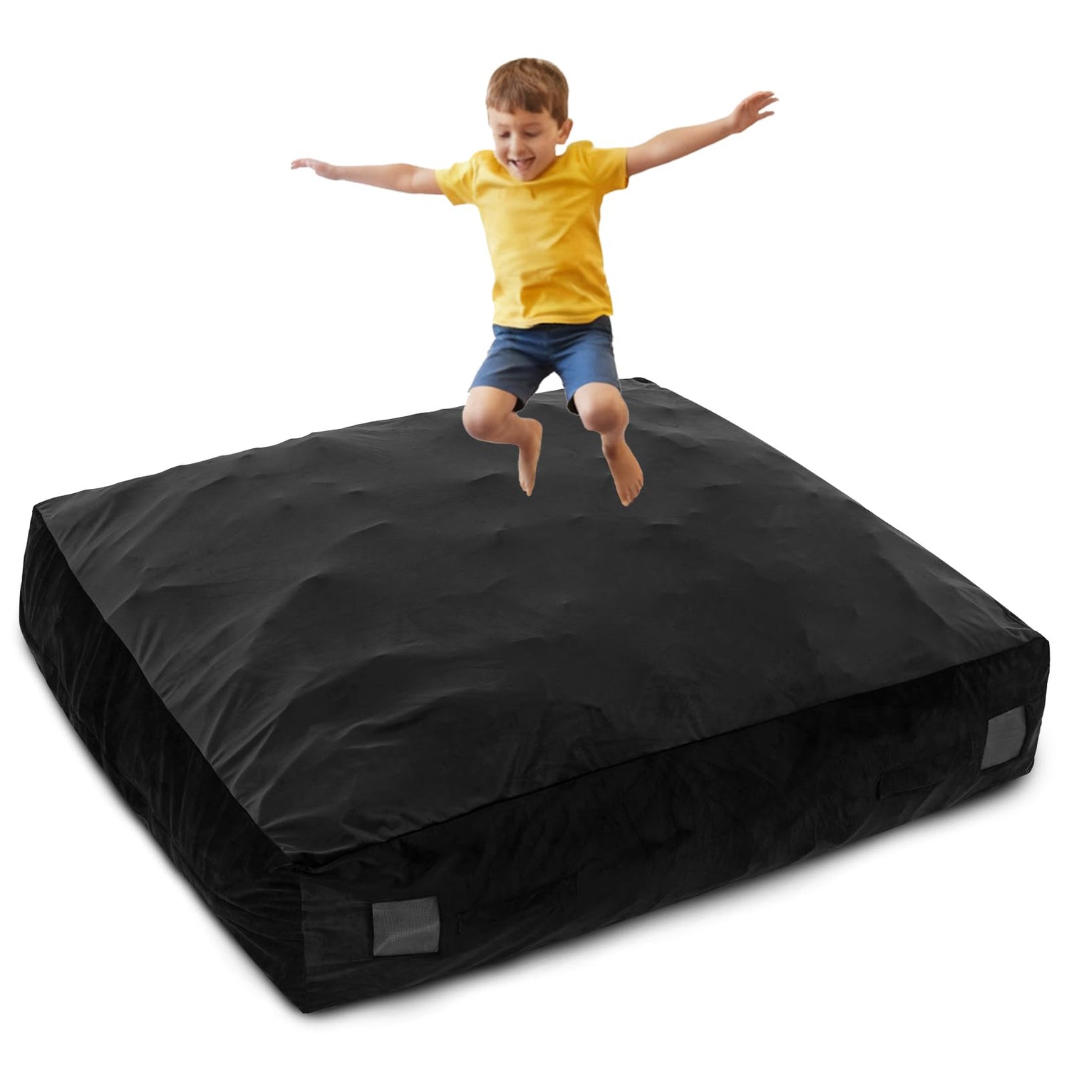 GYMAX Crash Pad for Kids Sensory 4.75FTx4.75FT/4 FTx3 FT Sensory Crash Mat