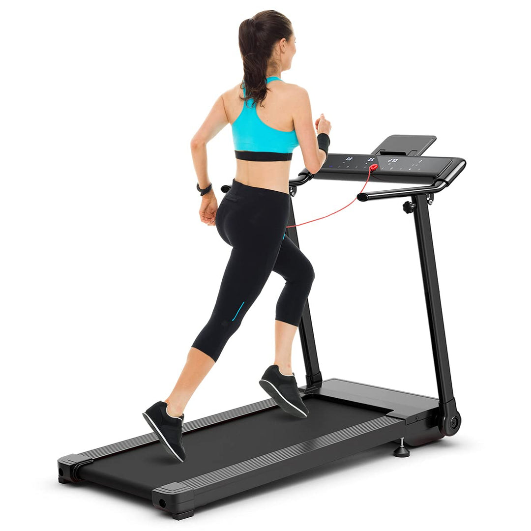 Electric Running Machine with LED Touch Screen and 12 Preset Programs