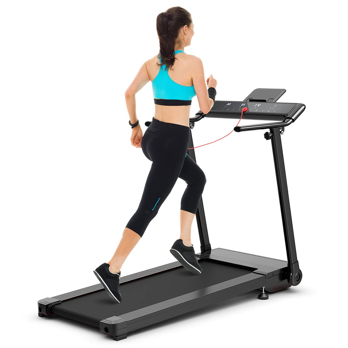 Electric Running Machine with LED Touch Screen and 12 Preset Programs