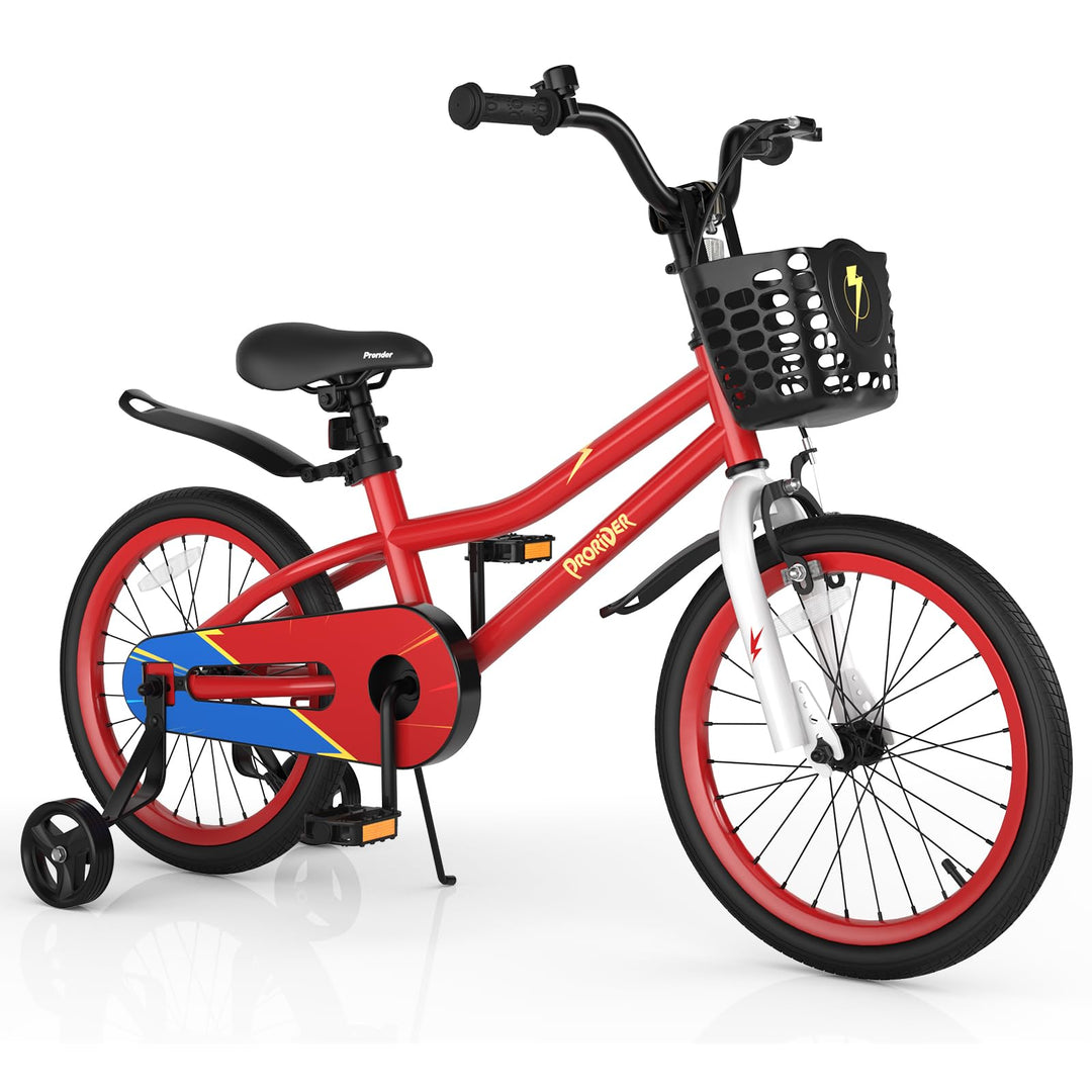 GYMAX 14”/16"/18" Kids Bike for 3-5/4-7/4-8 Years, Childrens Bicycle w/Removable Training Wheels