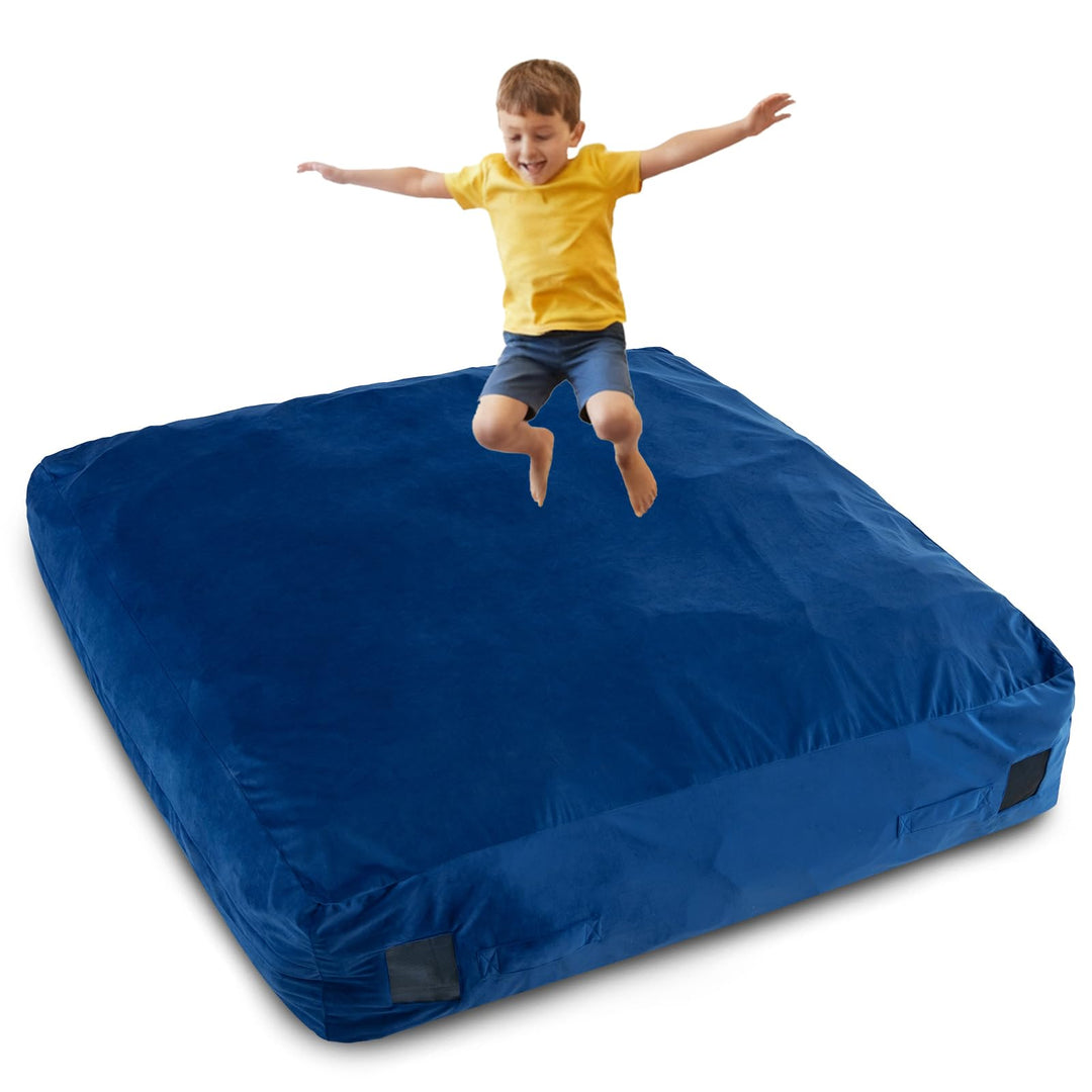 GYMAX Crash Pad for Kids Sensory 4.75FTx4.75FT/4 FTx3 FT Sensory Crash Mat