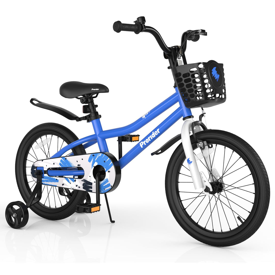 GYMAX 14”/16"/18" Kids Bike for 3-5/4-7/4-8 Years, Childrens Bicycle w/Removable Training Wheels