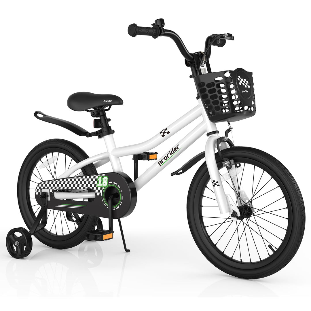 GYMAX 14”/16"/18" Kids Bike for 3-5/4-7/4-8 Years, Childrens Bicycle w/Removable Training Wheels
