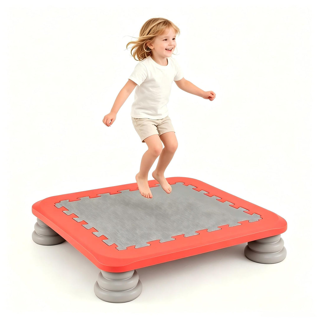 GYMAX Mini Trampoline 220 LBS Bounce Board