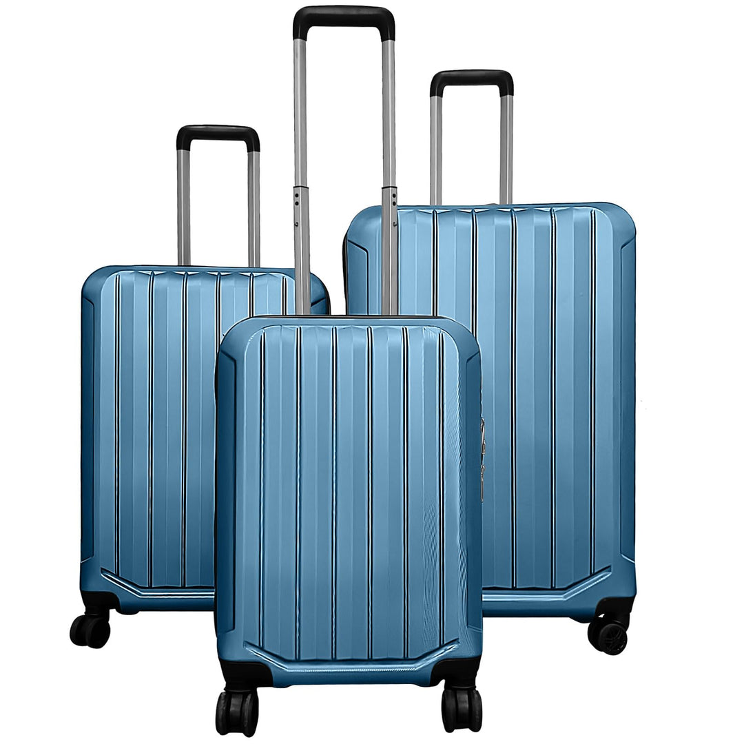 GYMAX Luggage Sets 3 Pieces Hardside Luggage Set (20/24/28 Inch) Lightweight with 3-Digital Lock