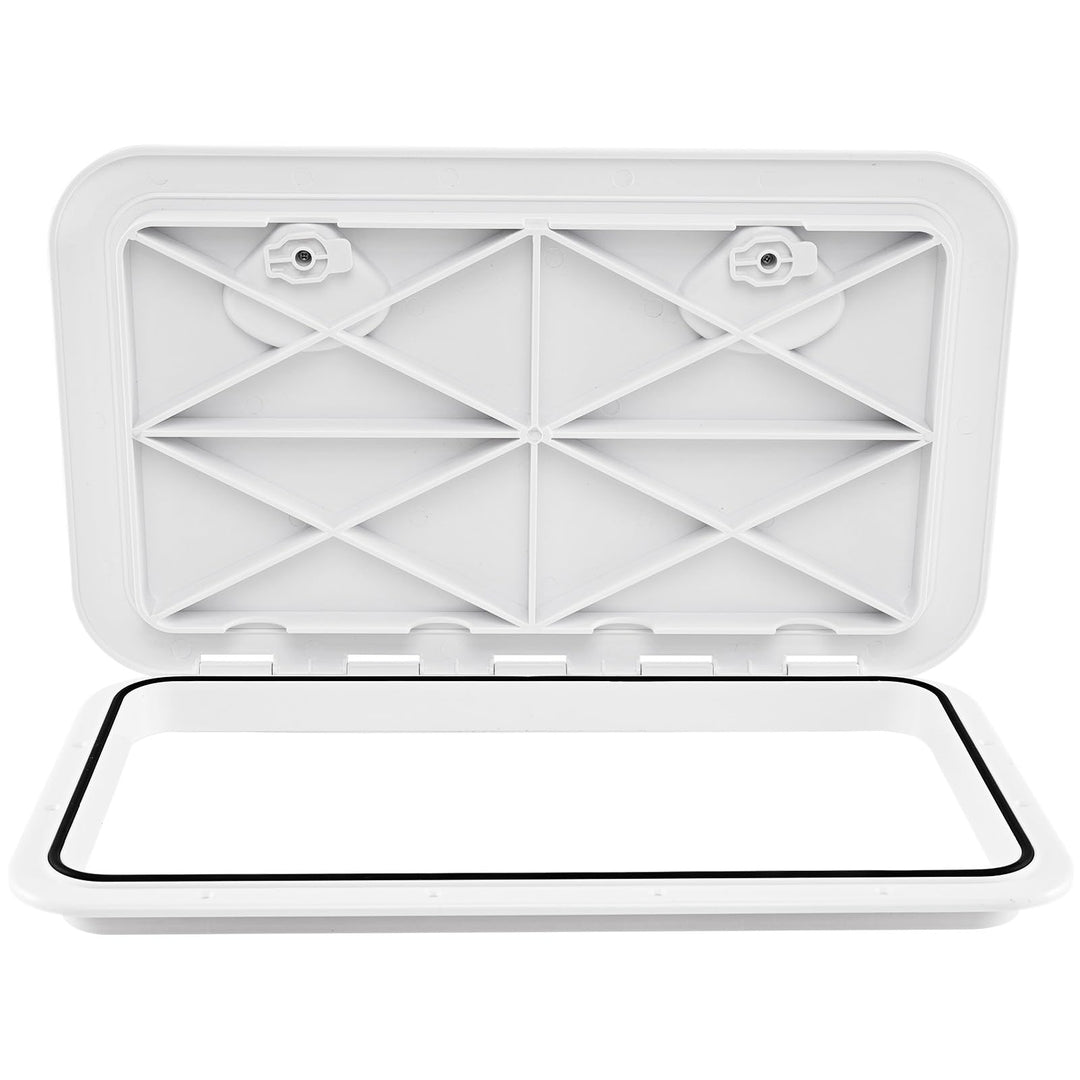 GYMAX Boat Hatch 24" x 14" Marine Deck Access Hatch & Lid with 180 Degree Lid Hinge