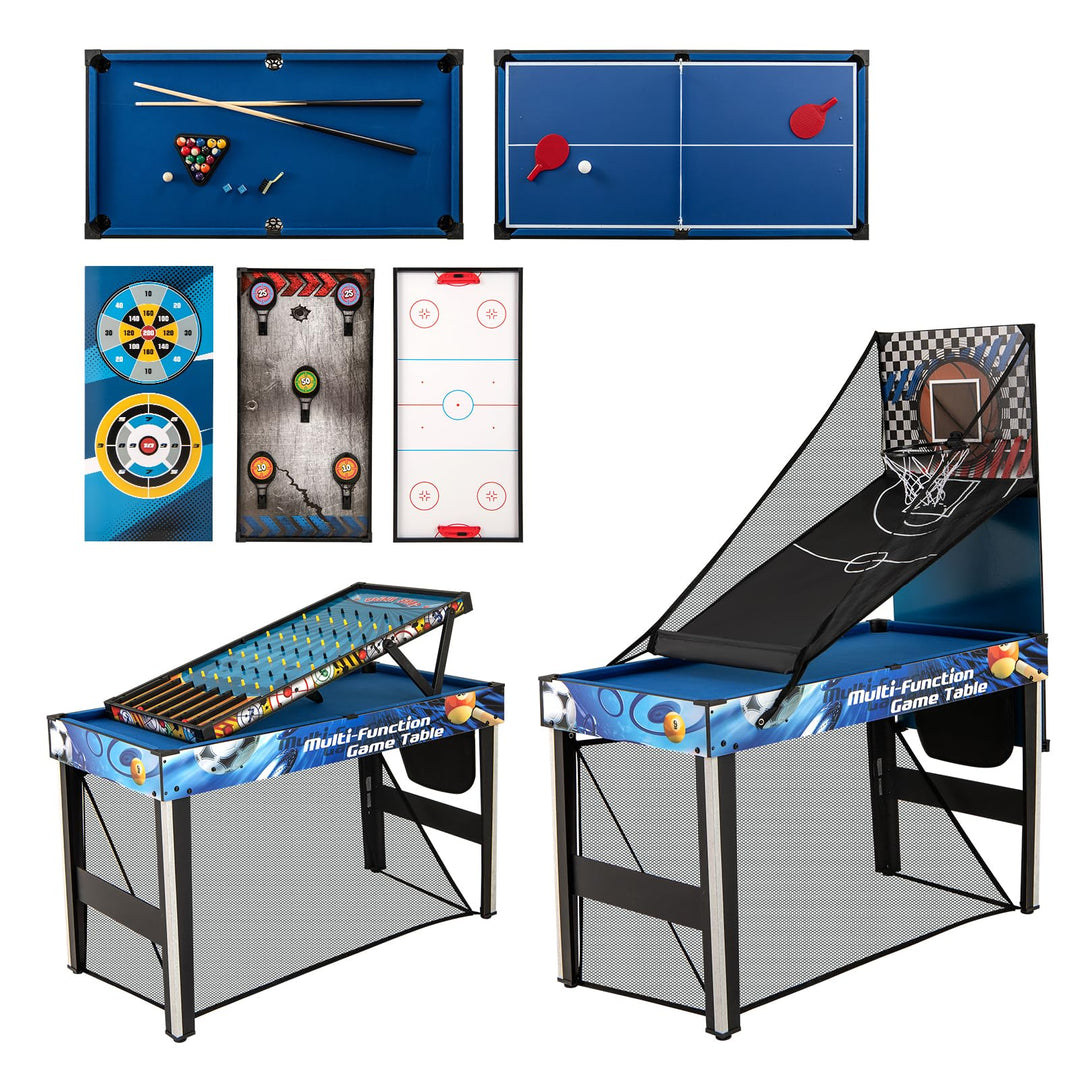 GYMAX Multi Game Table 10 in 1 Combo Game Table