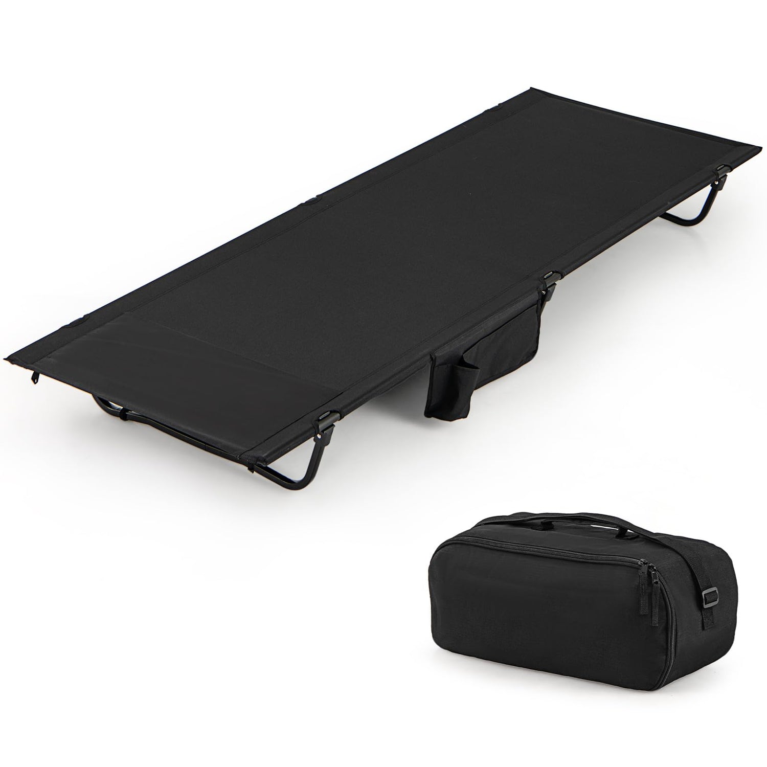 GYMAX Ultralight Camping Cot for Adults Portable Folding Camping Bed