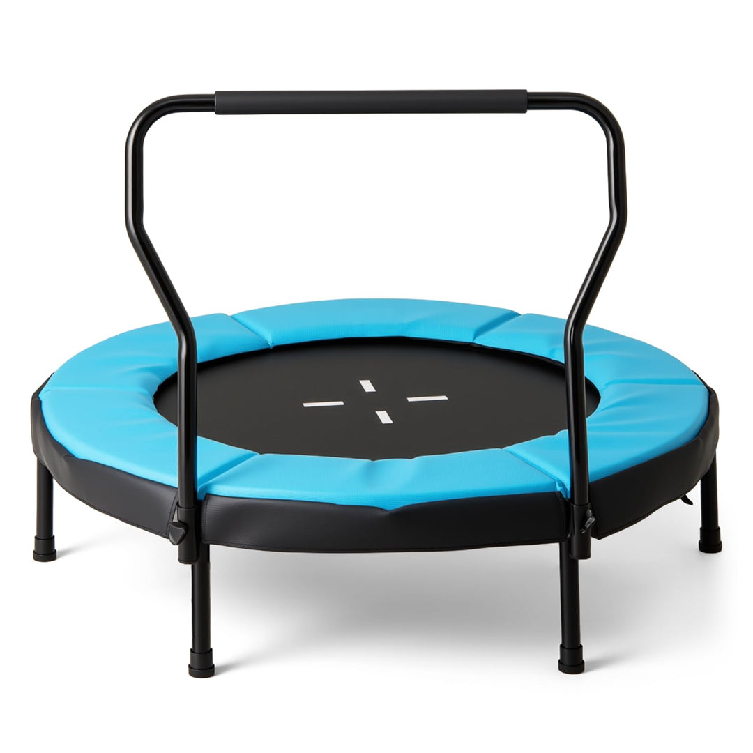 GYMAX Rebounder Trampoline Adult 40" Mini Fitness Trampoline with Detachable Handle