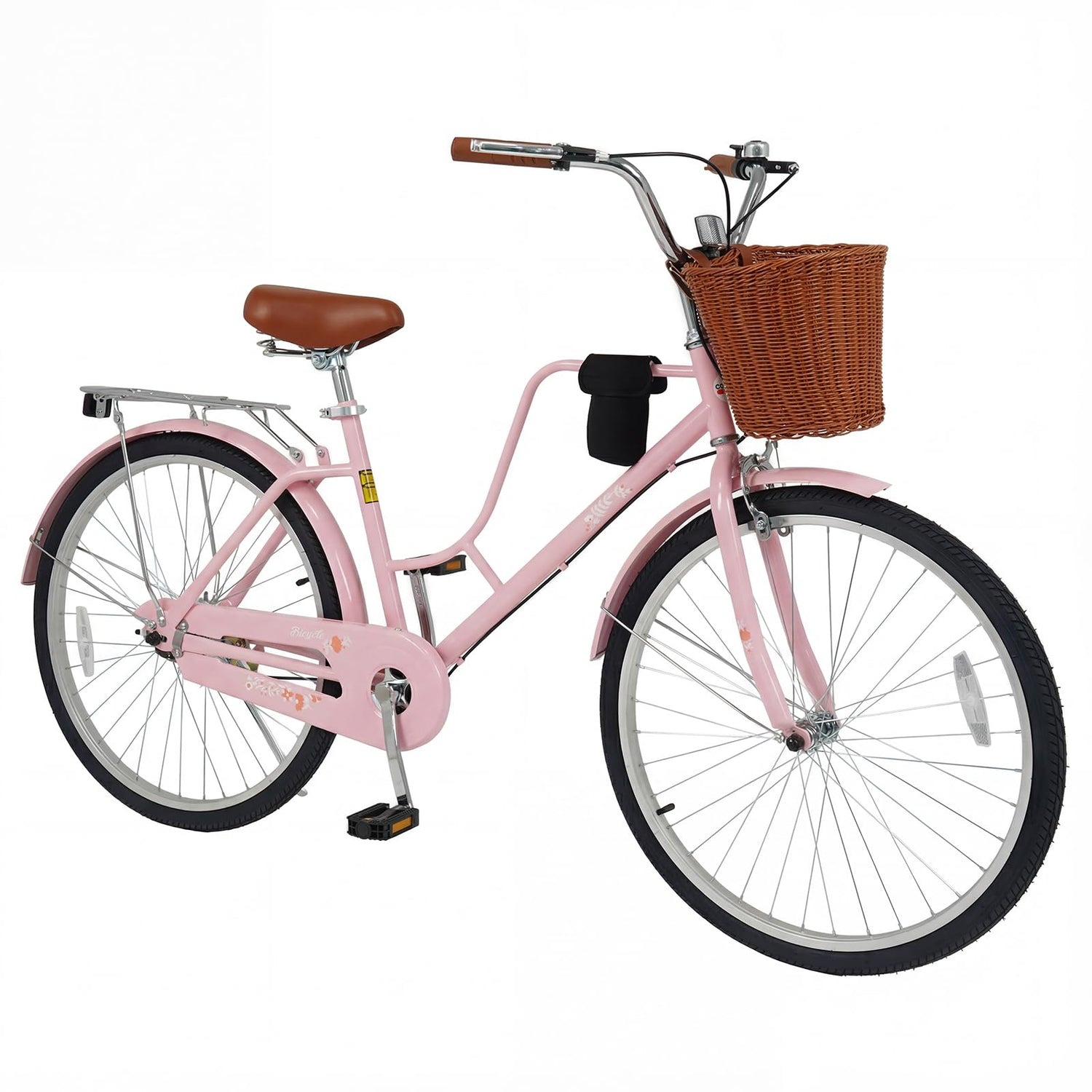 GYMAX Beach Cruiser Bike Adjustable Seat & Handlebar