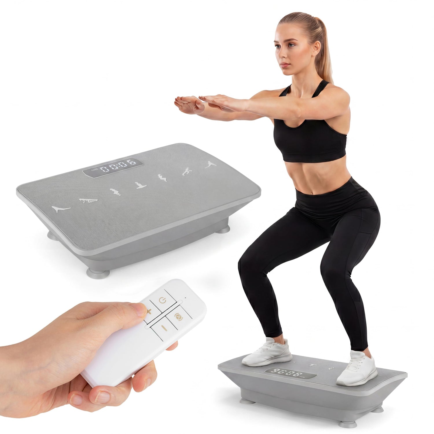 GYMAX Vibration Plate Exercise Machine with Auto Start Design