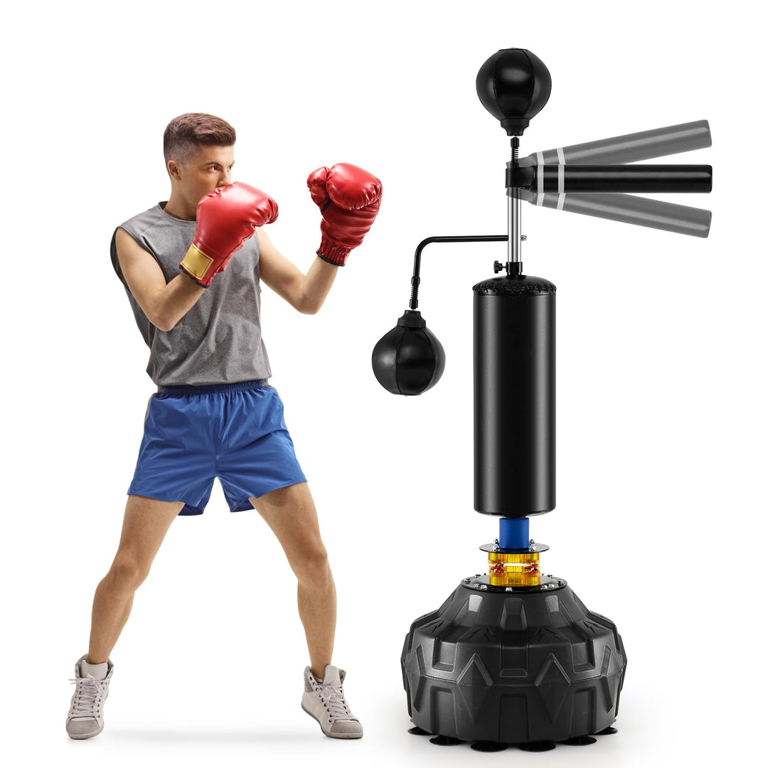 GYMAX Punching Bag, Freestanding Boxing Bag Trainer