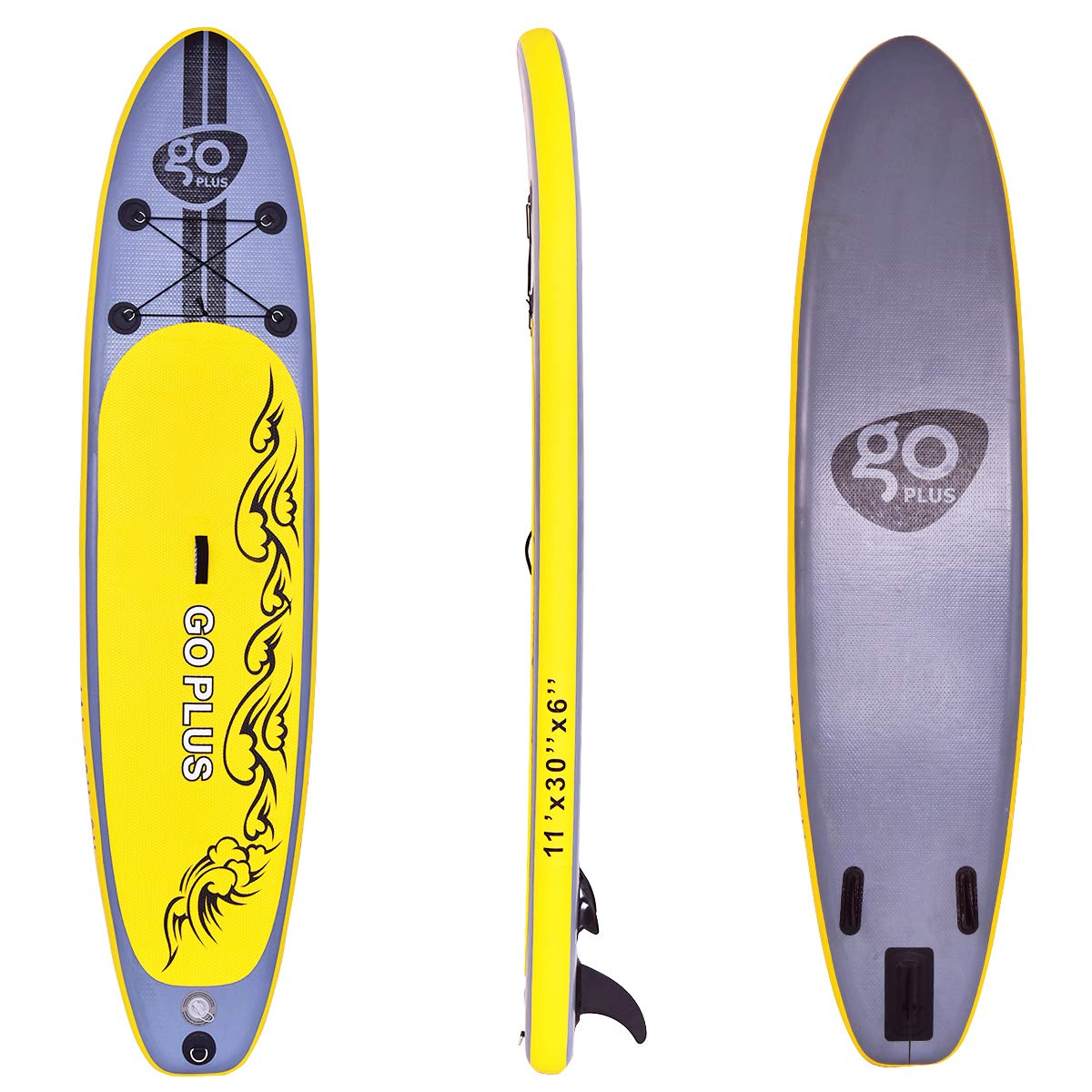 Gymax Paddle Board 6" Thick Inflatable Stand Up Surfboard SUP Board