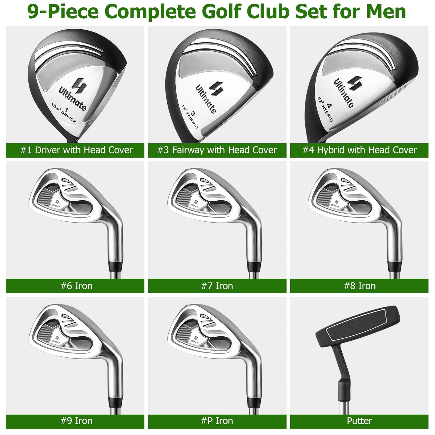 GYMAX Complete Golf Club Set for Men
