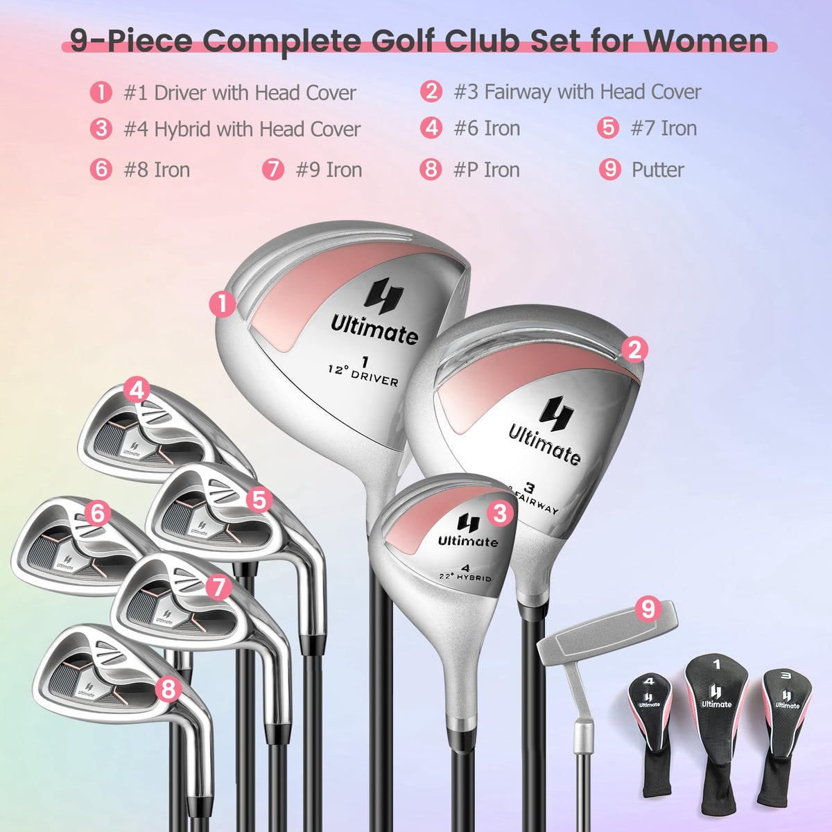 GYMAX Complete Golf Club Set for Women