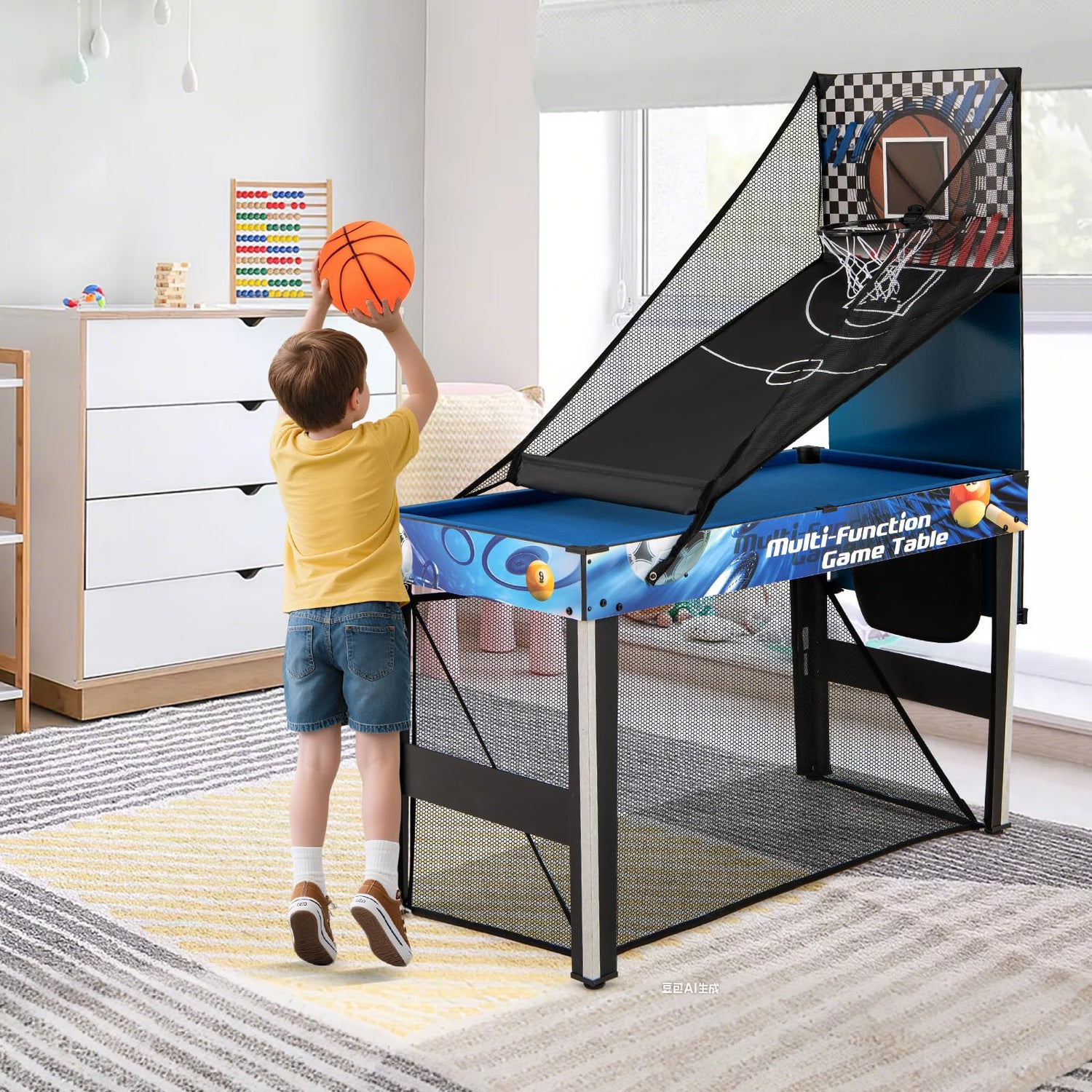 GYMAX Multi Game Table 10 in 1 Combo Game Table