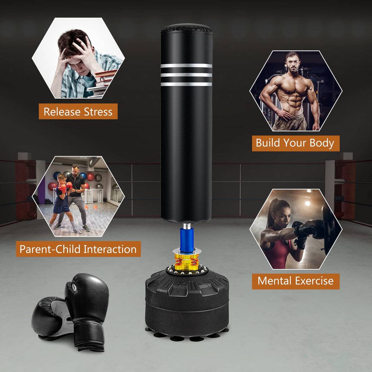 Punching Bag Freestanding Boxing Bag