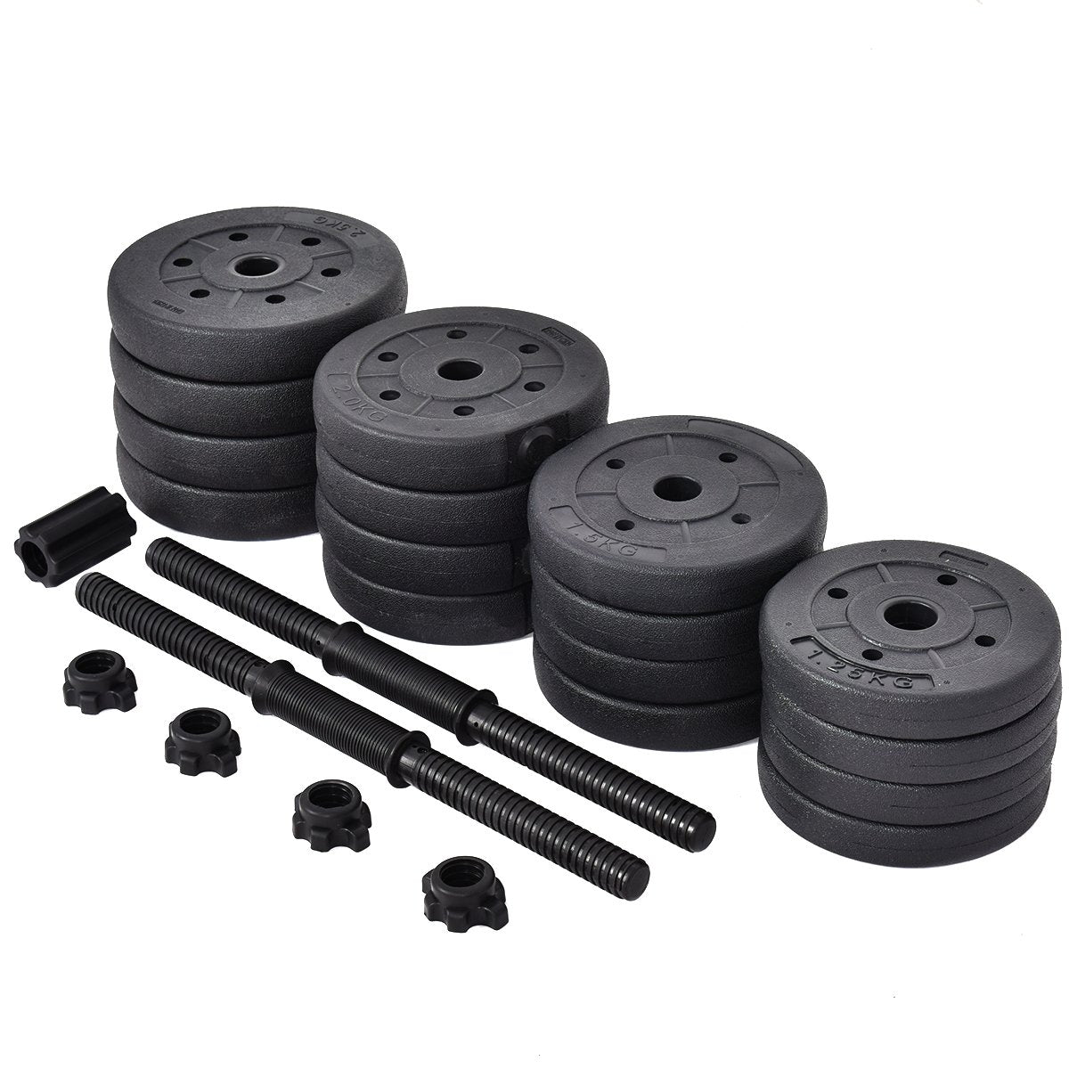 GYMAX Dumbbell, 66LB Adjustable Weight Dumbbell Set, for Gym Home Workout Fitness Strength Training