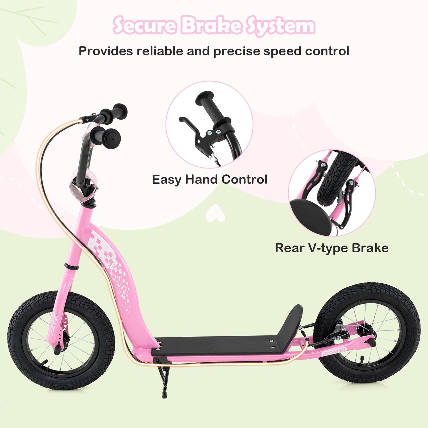 GYMAX Scooter Kick Scooter for Adults Teens Kids